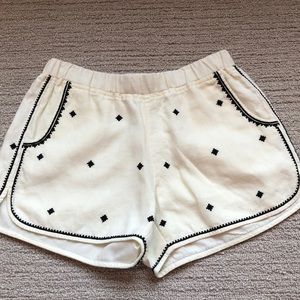 Madewell White Linen shorts